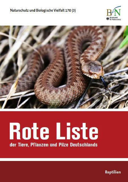 Rote Liste und Gesamtartenliste der Reptilien